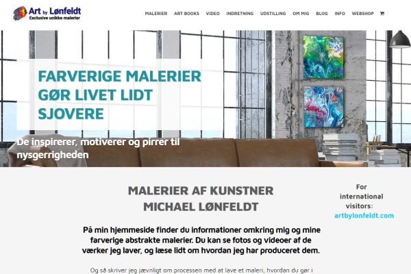 Webseite Art by Lønfeldt